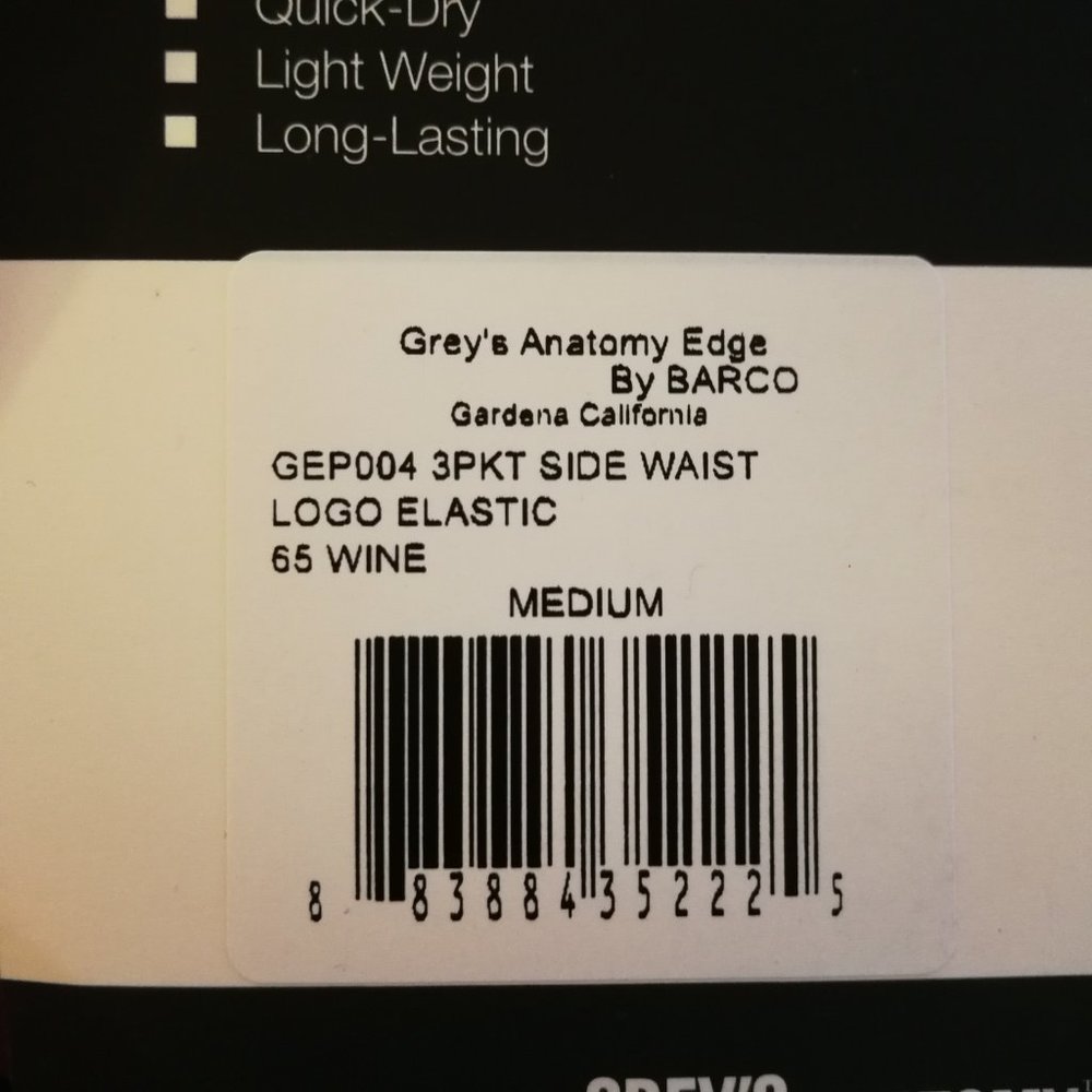 Grey's Anatomy Scrub Pants GEP004-65 Wine - Picture 7 of 13